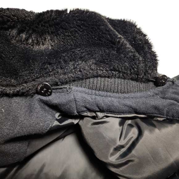 BROOKLYN 67 New York Nets Duck down filled Varsity Jacket Detachable Hood Mens L - Picture 8 of 16